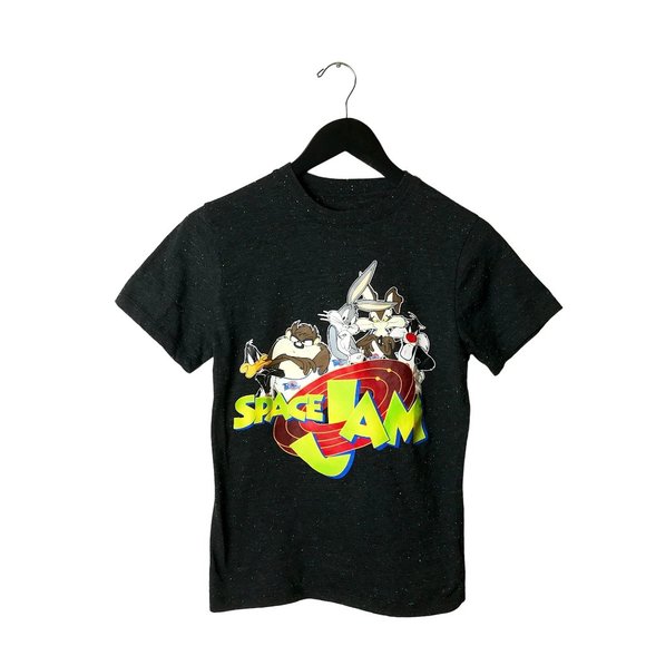 Space Jam Movie Tee T Shirt Film Cartoon Characters Graphic Short Sleeve Cotton - Picture 1 of 10